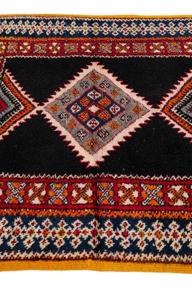 3' 8 x 17' Hand Knotted Moroccan Wool Runner Rug