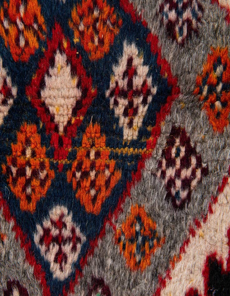 Detail image of 3' 8 x 17'  Hand Knotted Moroccan Wool Runner Rug