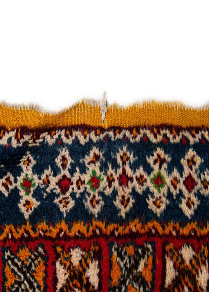 3' 8 x 17' Hand Knotted Moroccan Wool Runner Rug
