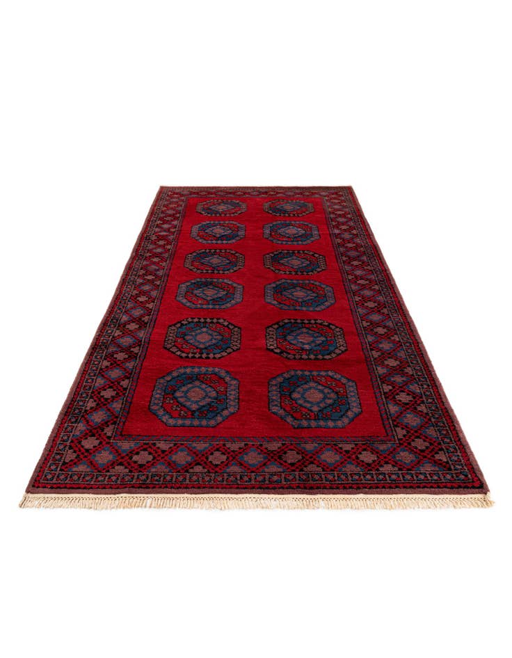 Detail image of 4' 8 x 9' 9 Hand Knotted Moroccan Wool Runner Rug