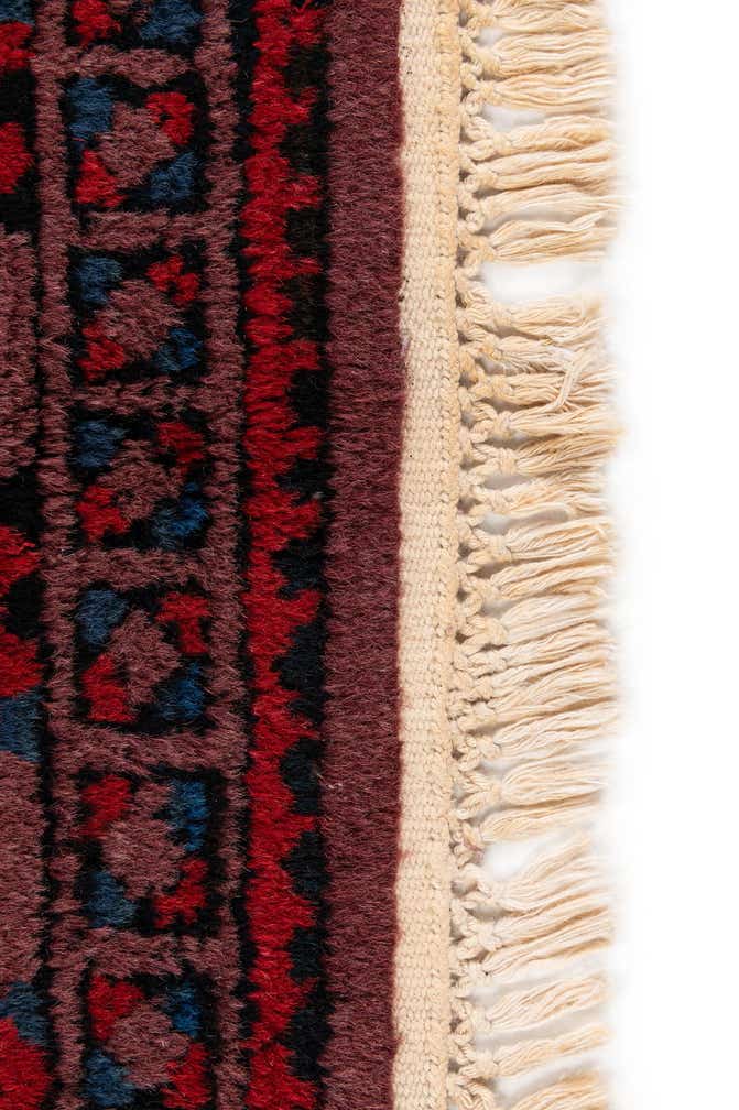 4' 8 x 9' 9 Hand Knotted Moroccan Wool Runner Rug