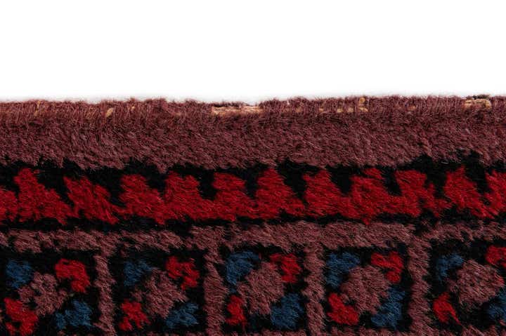 4' 8 x 9' 9 Hand Knotted Moroccan Wool Runner Rug
