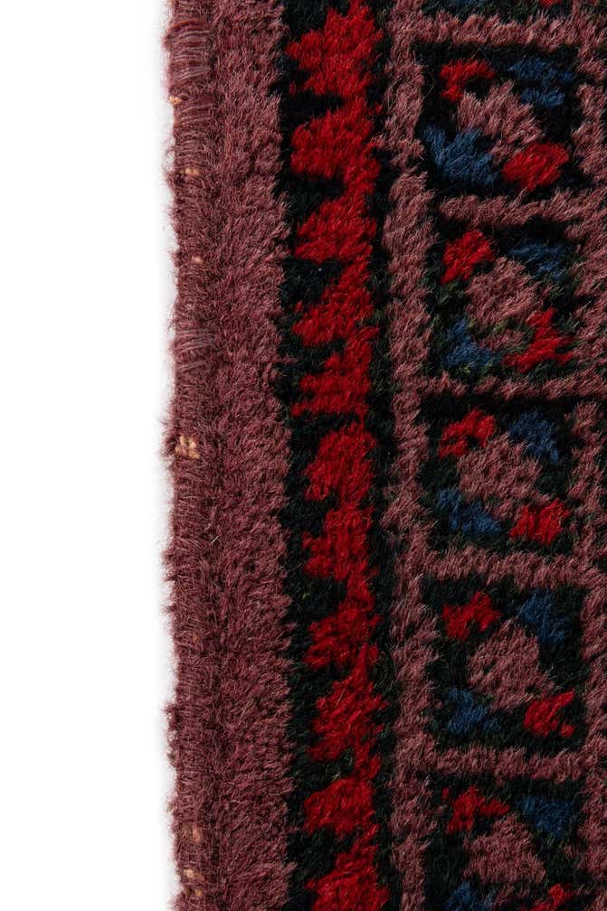 4' 8 x 9' 9 Hand Knotted Moroccan Wool Runner Rug