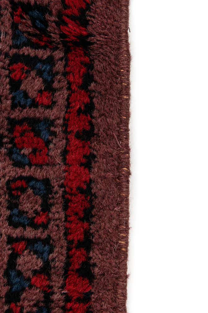 4' 8 x 9' 9 Hand Knotted Moroccan Wool Runner Rug