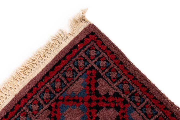 4' 8 x 9' 9 Hand Knotted Moroccan Wool Runner Rug