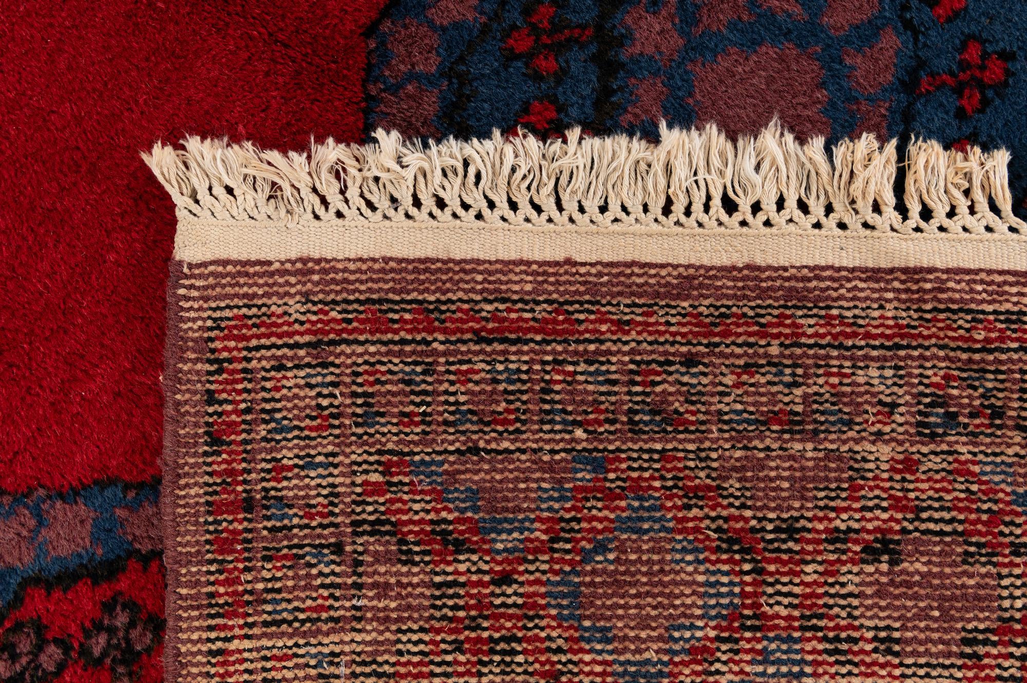 4' 8 x 9' 9 Hand Knotted Moroccan Wool Runner Rug