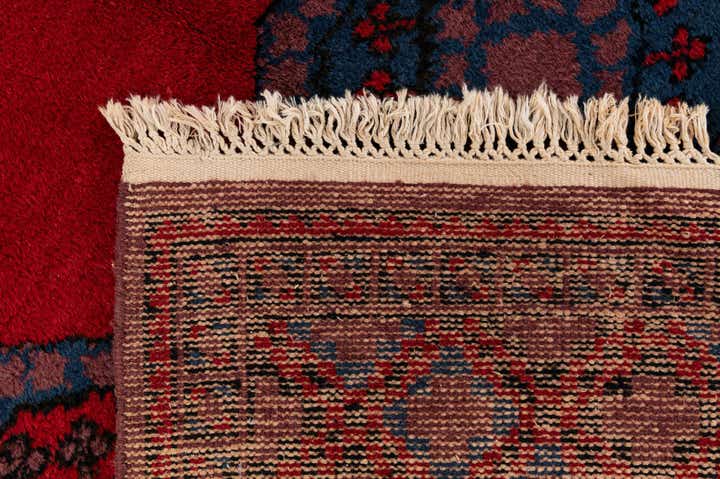 4' 8 x 9' 9 Hand Knotted Moroccan Wool Runner Rug