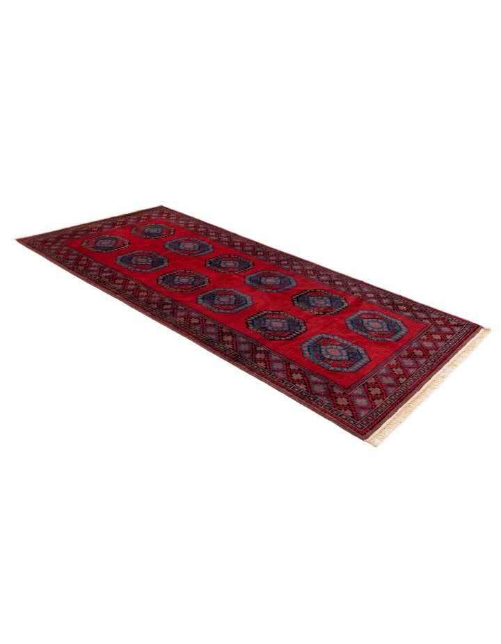 4' 8 x 9' 9 Hand Knotted Moroccan Wool Runner Rug
