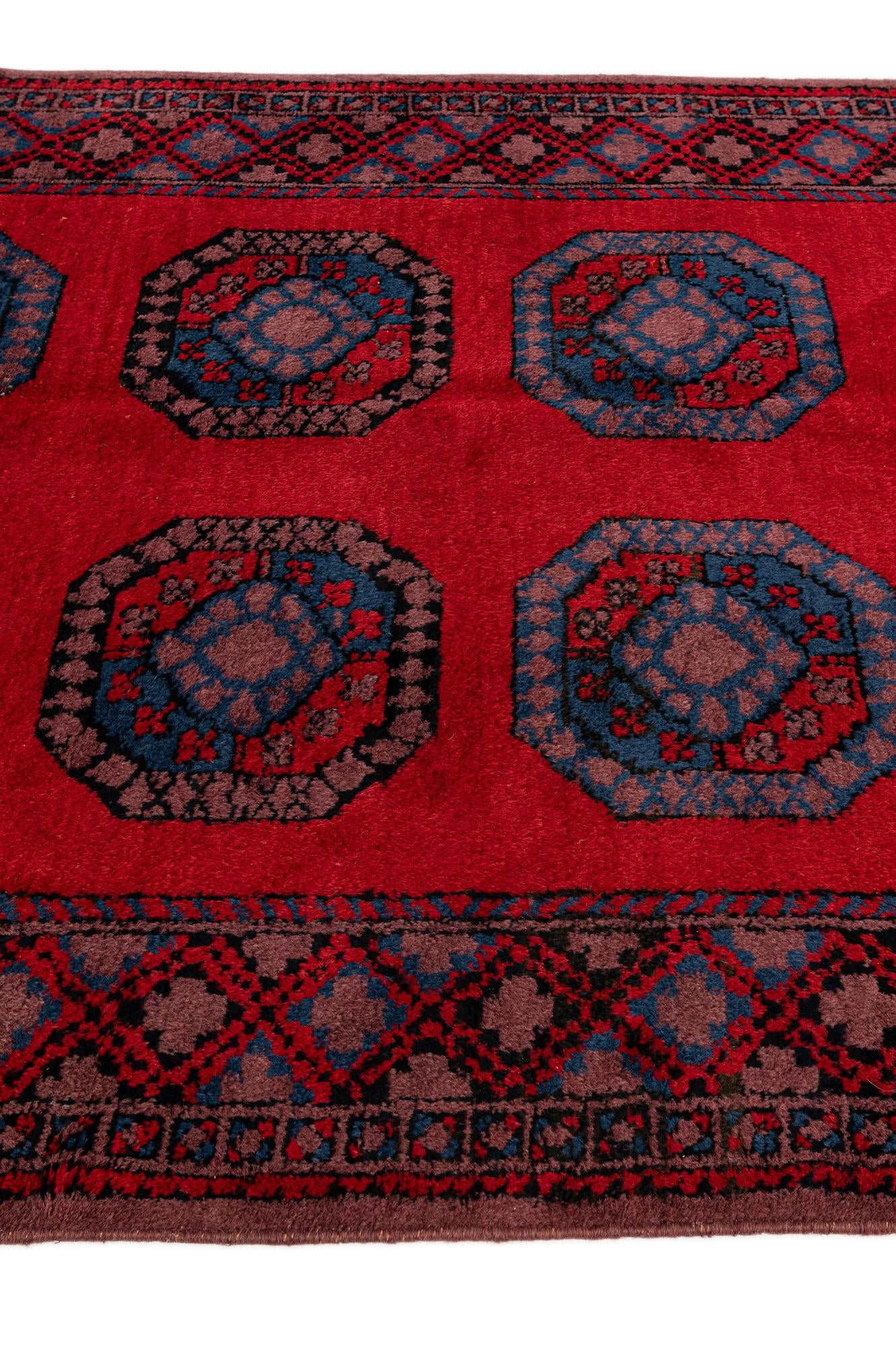 4' 8 x 9' 9 Hand Knotted Moroccan Wool Runner Rug