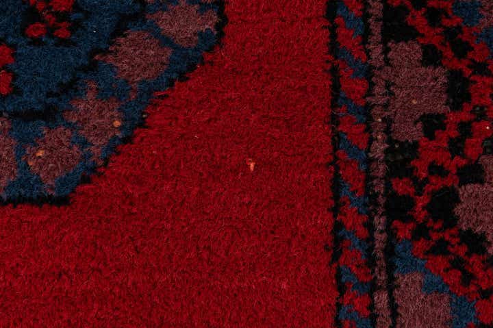 4' 8 x 9' 9 Hand Knotted Moroccan Wool Runner Rug