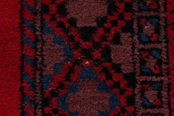 4' 8 x 9' 9 Hand Knotted Moroccan Wool Runner Rug