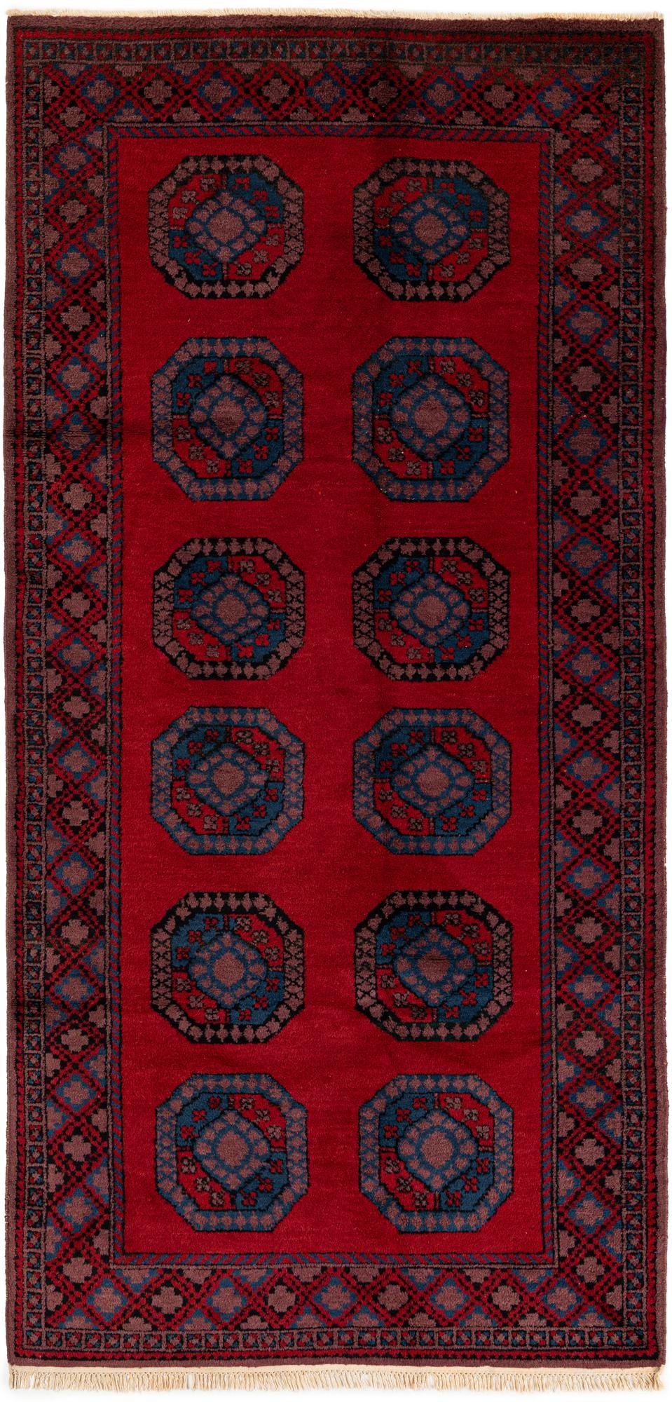 4' 8 x 9' 9 Hand Knotted Moroccan Wool Runner Rug