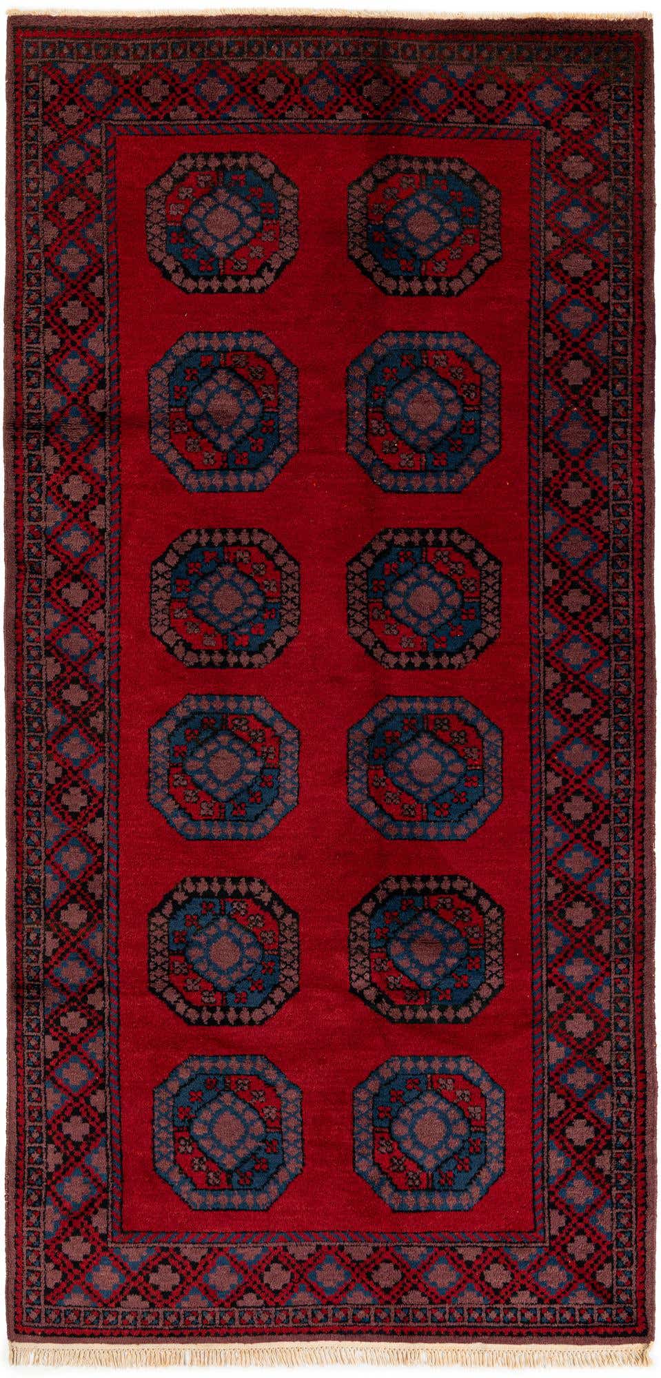 4' 8 x 9' 9 Hand Knotted Moroccan Wool Runner Rug