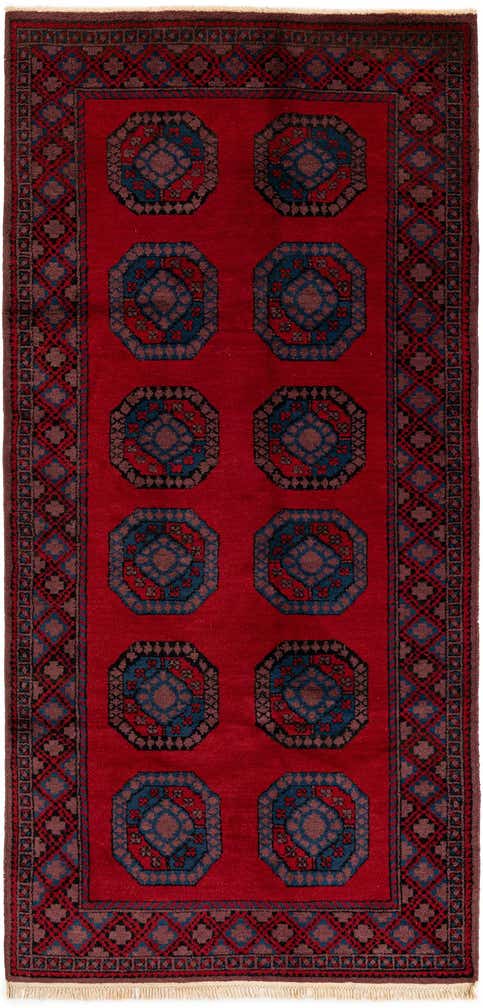 4' 8 x 9' 9 Hand Knotted Moroccan Wool Runner Rug