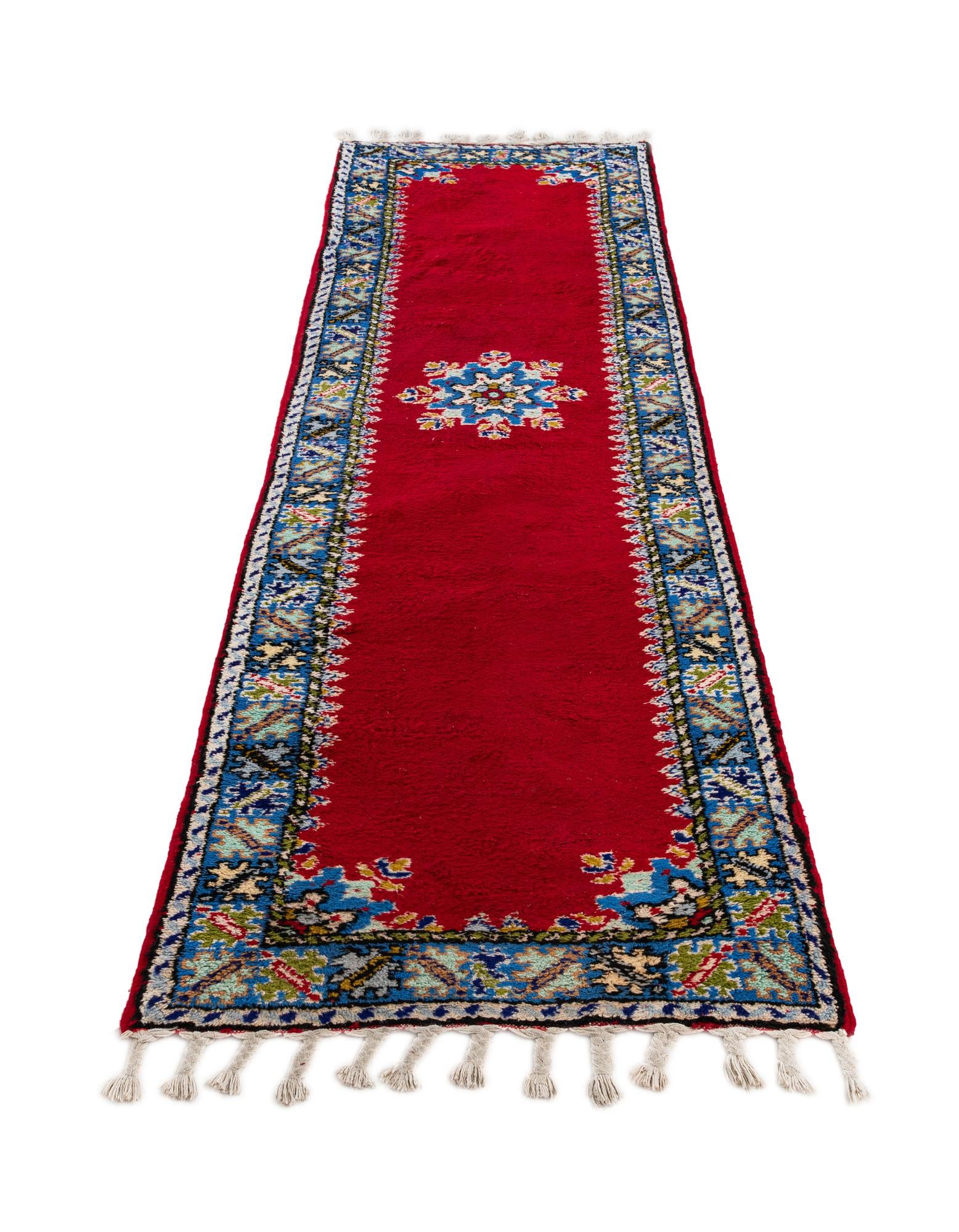 2' 8 x 10' 1 Hand Knotted Moroccan Wool Runner Rug