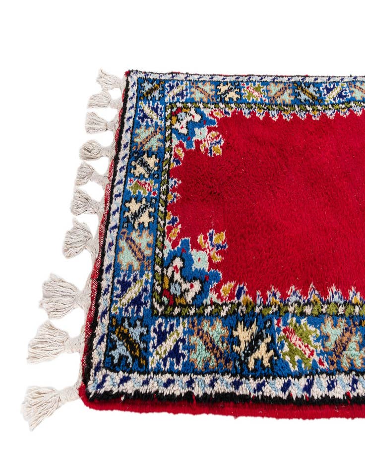 Detail image of 2' 8 x 10' 1 Hand Knotted Moroccan Wool Runner Rug