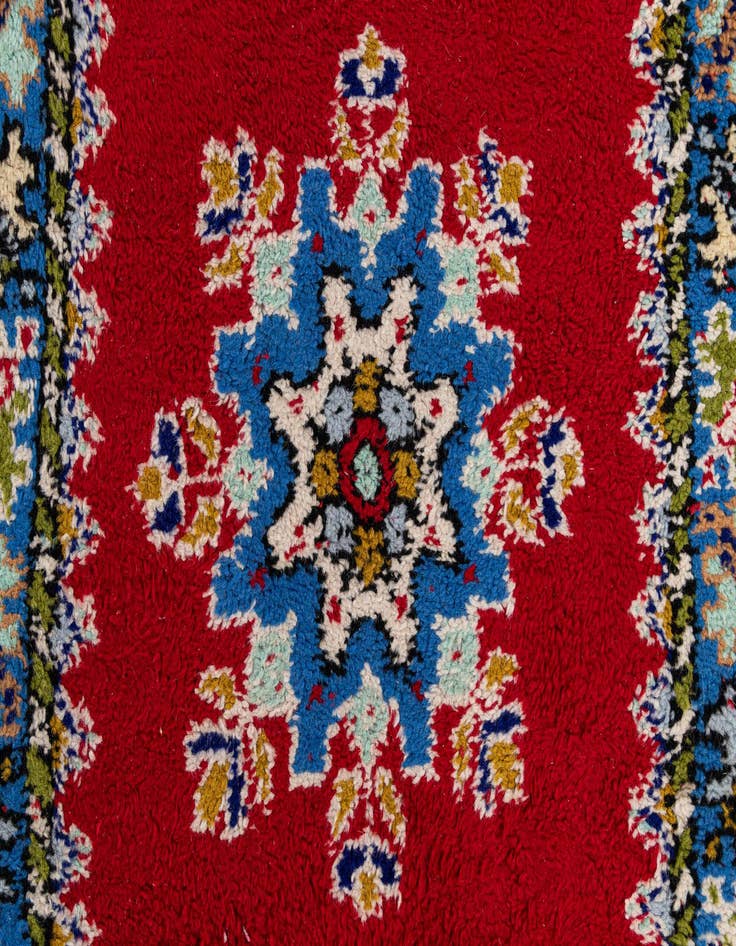 Detail image of 2' 8 x 10' 1  Hand Knotted Moroccan Wool Runner Rug