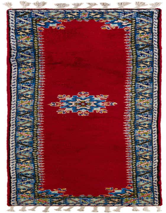 2' 8 x 10' 1 Hand Knotted Moroccan Wool Runner Rug