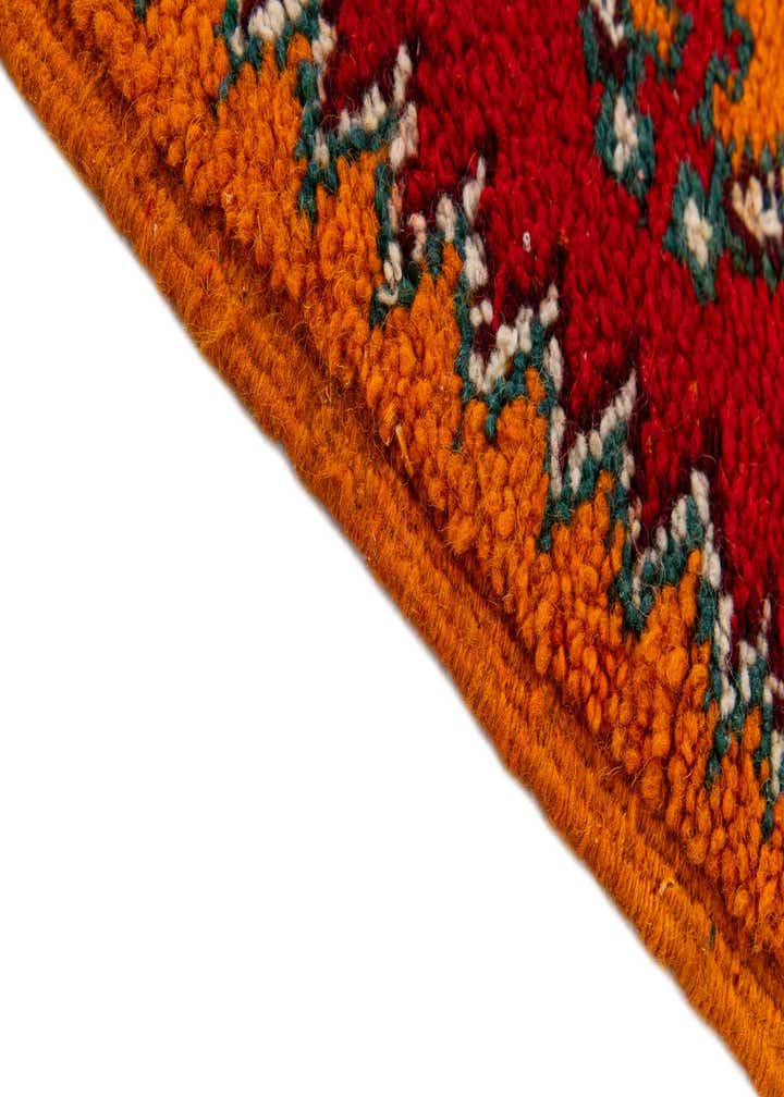 2' 5 x 5' 6 Hand Knotted Moroccan Wool Runner Rug