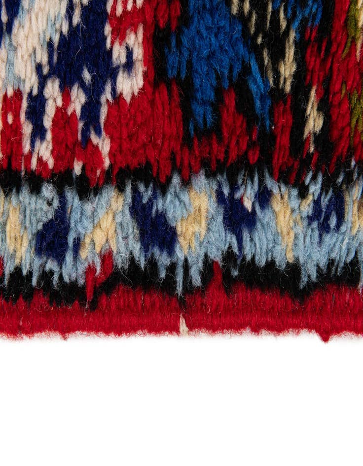 Detail image of 2' 10 x 9' 6  Hand Knotted Moroccan Wool Runner Rug