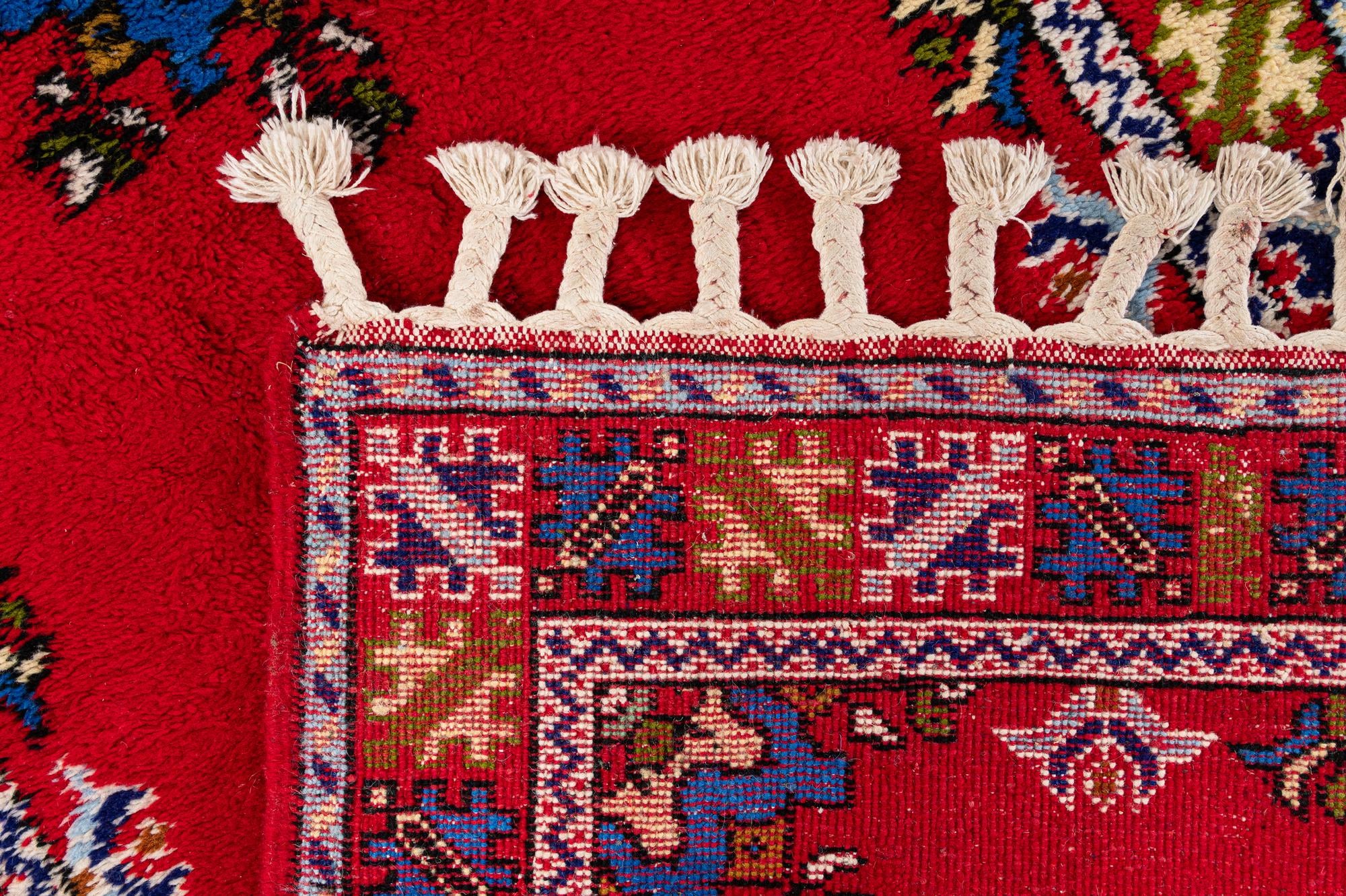 2' 10 x 9' 6 Hand Knotted Moroccan Wool Runner Rug
