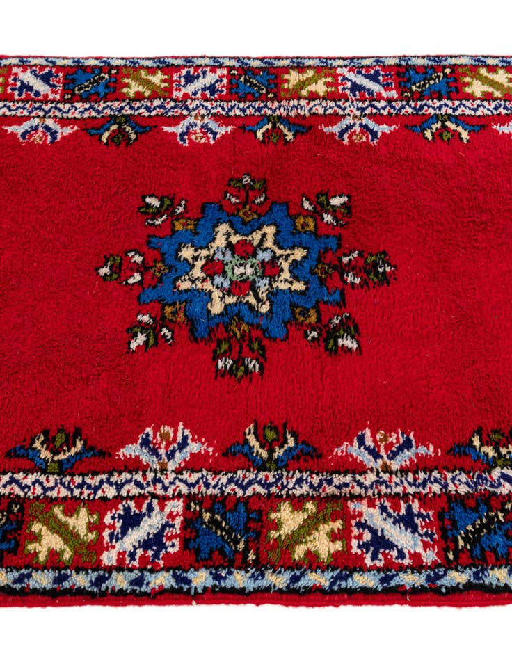 Detail image of 2' 10 x 9' 6  Hand Knotted Moroccan Wool Runner Rug