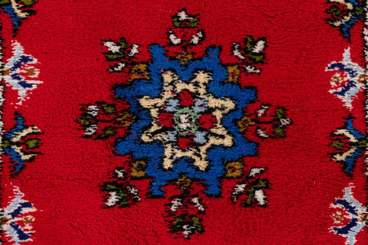 2' 10 x 9' 6 Hand Knotted Moroccan Wool Runner Rug