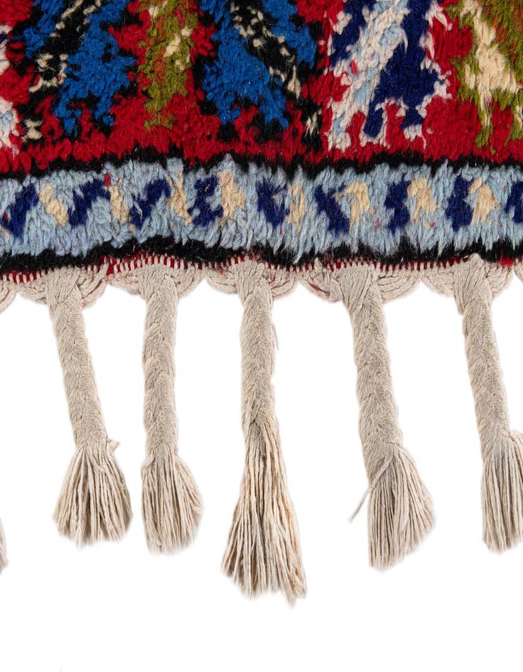 Detail image of 2' 10 x 9' 6  Hand Knotted Moroccan Wool Runner Rug