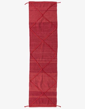 2' 8 x 9' 9 Hand Knotted Moroccan Wool Runner Rug