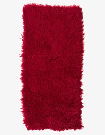 2' x 4' 2 Hand Knotted Moroccan Wool Runner Rug