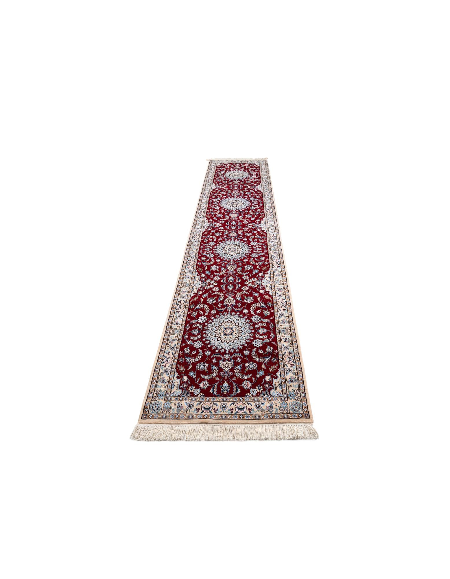 2' 8 x 12' 7 Hand Knotted Nain Persian Runner Rug