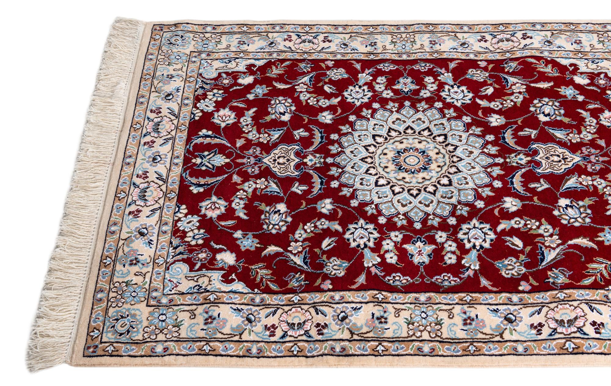 2' 8 x 12' 7 Hand Knotted Nain Persian Runner Rug