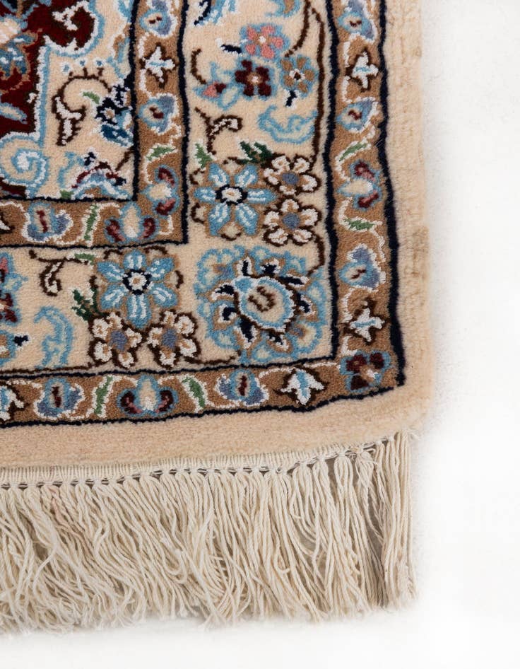 Detail image of 2' 8 x 12' 7  Hand Knotted Nain Persian Runner Rug