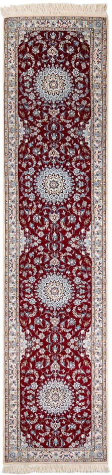 Detail image of 2' 8 x 12' 7 Hand Knotted Nain Persian Runner Rug