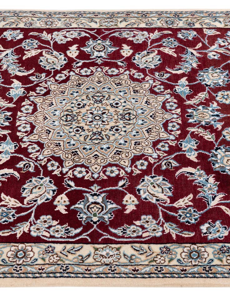 Detail image of 3' 3 x 19' Hand Knotted Nain Persian Runner Rug