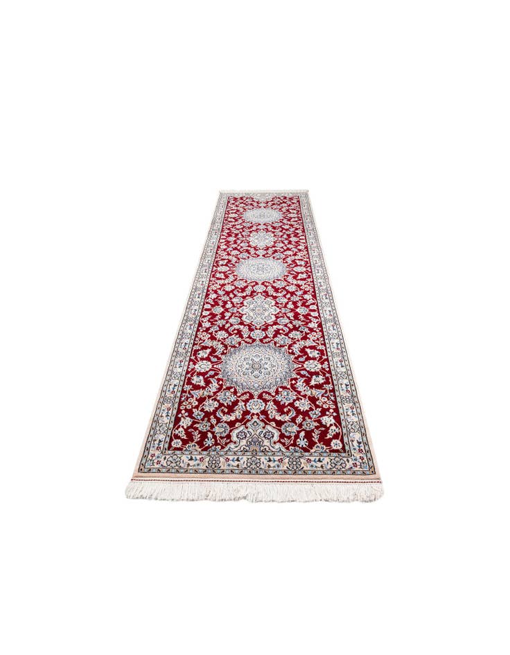 Detail image of 3' 4 x 11' 2 Hand Knotted Nain Persian Runner Rug