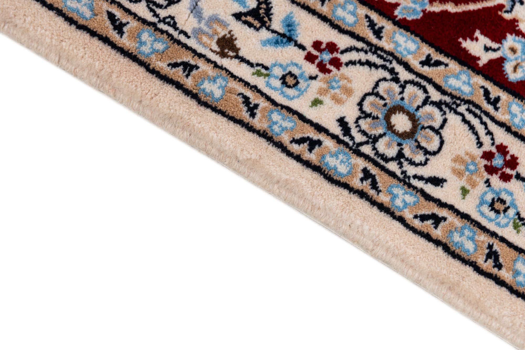 3' 4 x 11' 2 Hand Knotted Nain Persian Runner Rug