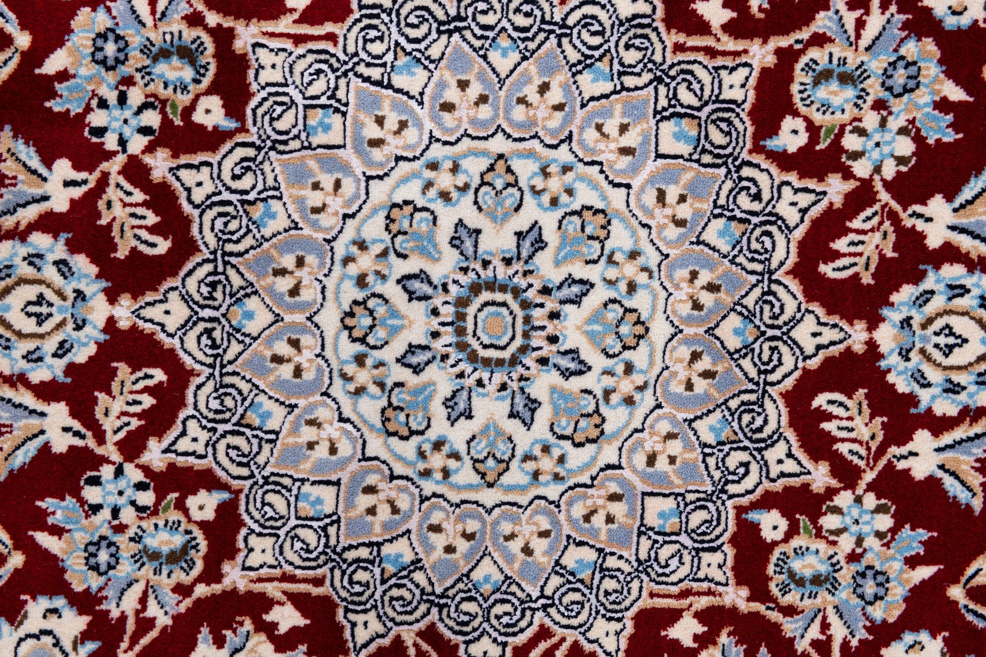 3' 4 x 11' 2 Hand Knotted Nain Persian Runner Rug
