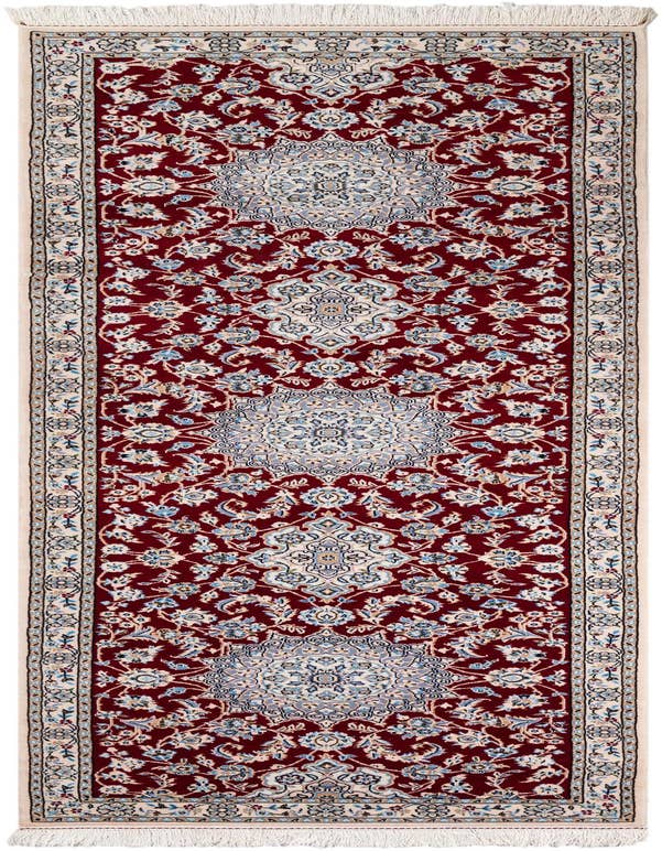 Detail image of 3' 4 x 11' 2 Hand Knotted Nain Persian Runner Rug