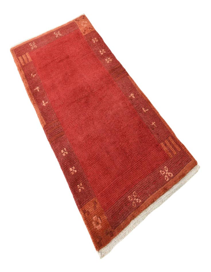 Detail image of 2' 3 x 4' 7  Hand Knotted Nepal Wool Runner Rug