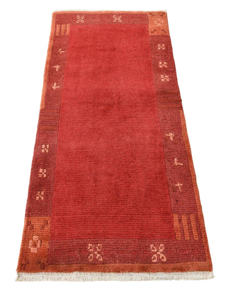 Detail image of 2' 3 x 4' 7  Hand Knotted Nepal Wool Runner Rug