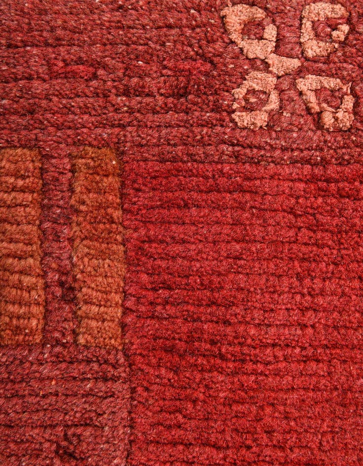 Detail image of 2' 3 x 4' 7  Hand Knotted Nepal Wool Runner Rug