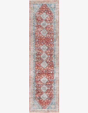 Red Newport Runner Rug