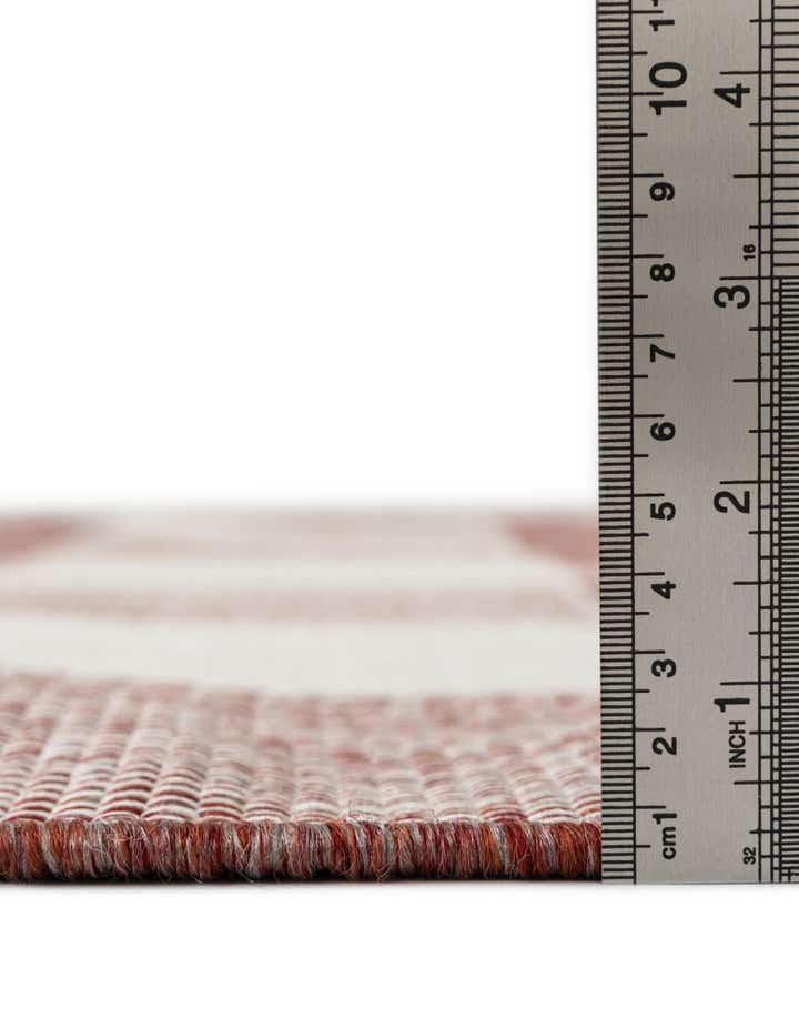 2' x 8' Easy-Clean Checkered Indoor / Outdoor Runner Rug