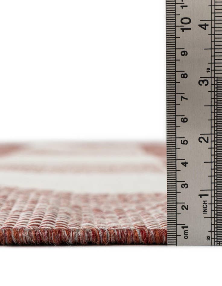 Detail image of 2' x 6' Easy-Clean Checkered Indoor / Outdoor Runner Rug