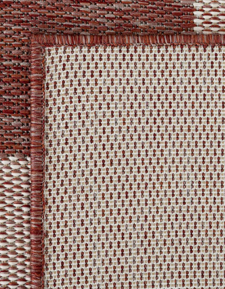 Detail image of 2' x 6' Easy-Clean Checkered Indoor / Outdoor Runner Rug