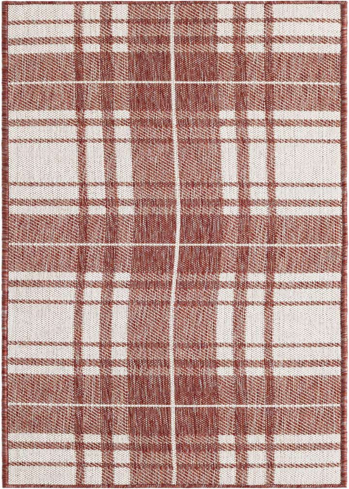 2' x 5' 3 Easy-Clean Checkered Indoor / Outdoor Runner Rug