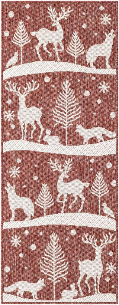 2' x 5' 3 Easy-Clean Holiday Indoor / Outdoor Runner Rug