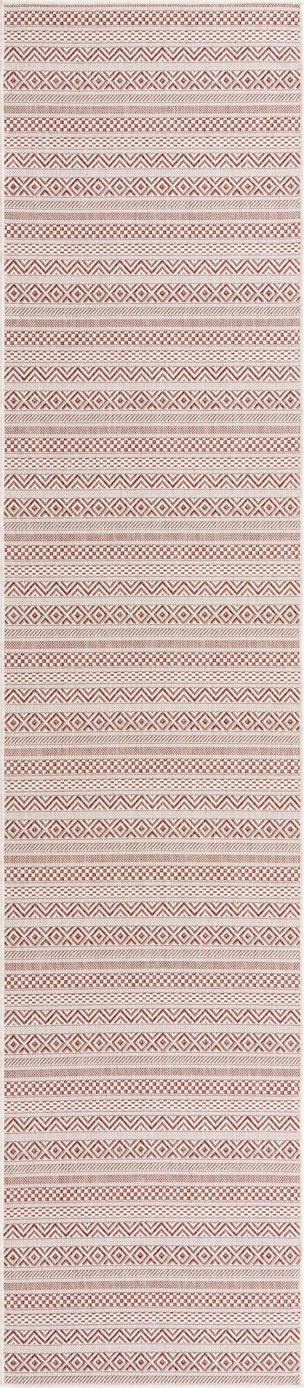 2' 7 x 12' Washable Ribbon Indoor / Outdoor Runner Rug