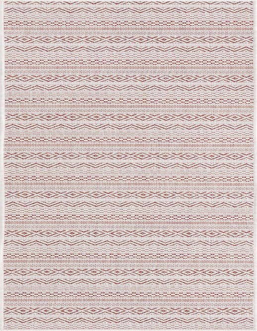 Detail image of 2' x 8' Easy-Clean Striped Indoor / Outdoor Runner Rug